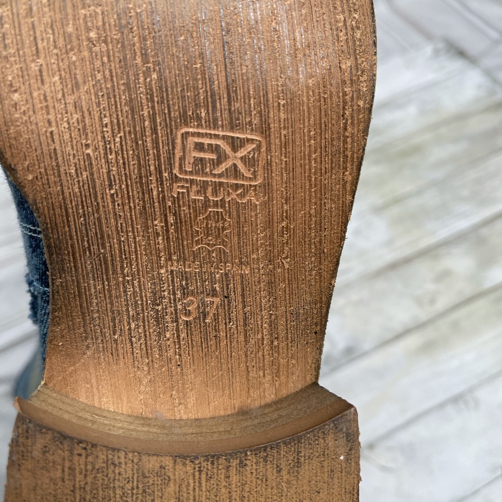 FX FLUXA Denim Leather Boots 37 - Picture 6 of 6